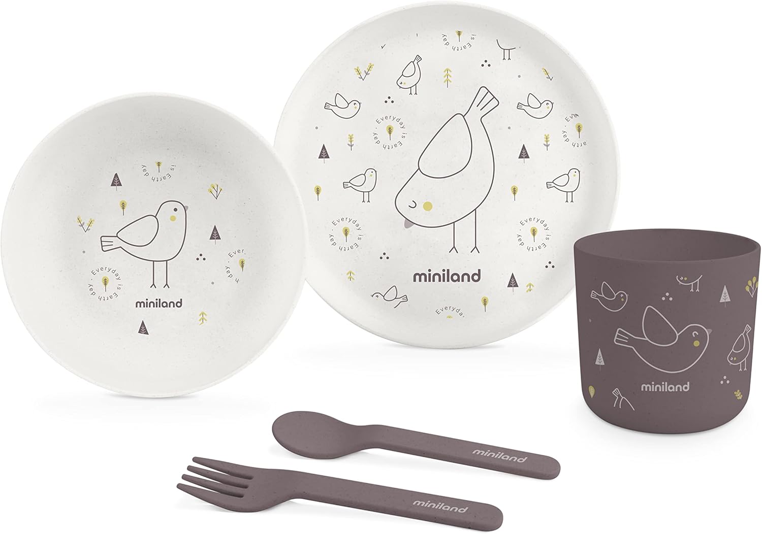 ökologisches Essset für Kinder Vögel